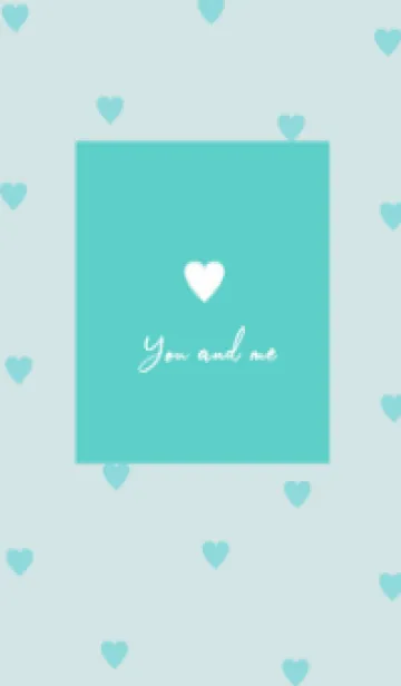 [LINE着せ替え] pattern_heart /turquoiseの画像1
