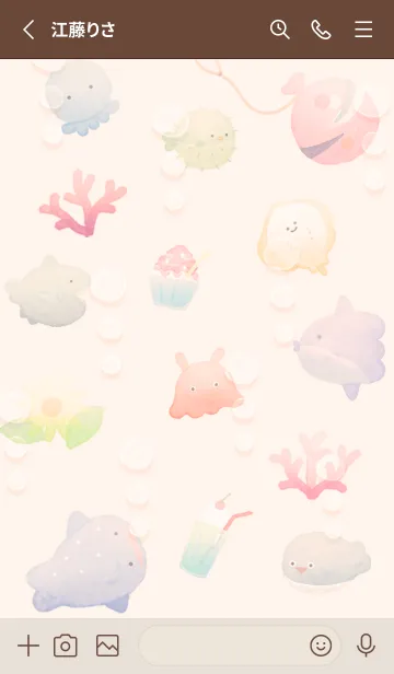 [LINE着せ替え] orange♡もこもこ13_1の画像2