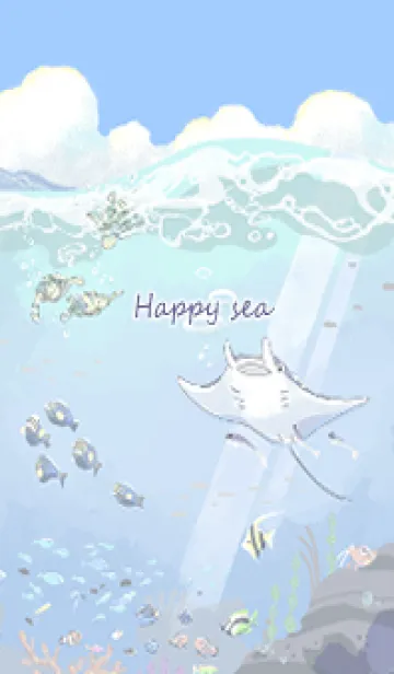 [LINE着せ替え] Happy sea！の画像1