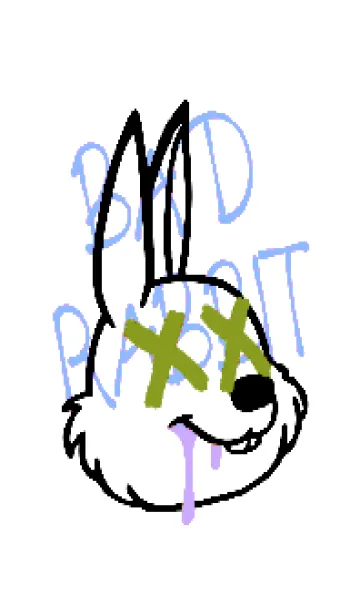 [LINE着せ替え] バッド ラビット 234の画像1