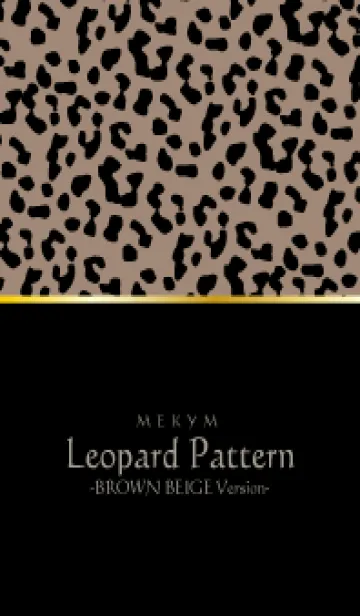 Leopard Pattern - BROWN BEIGE 27の着せ替えメイン画像