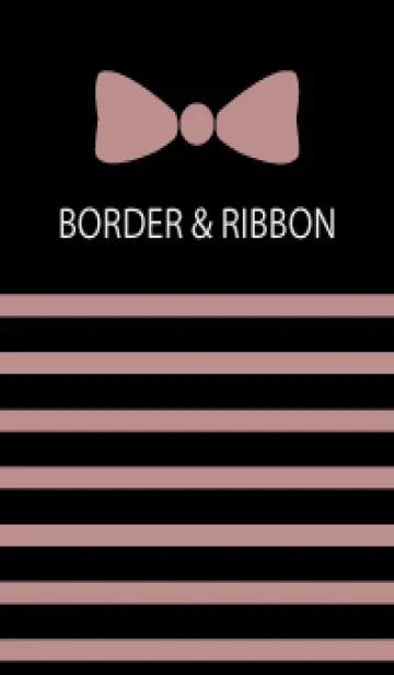 [LINE着せ替え] BORDER & RIBBON -Pink Ribbon 22-の画像1