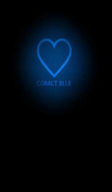 [LINE着せ替え] Cobalt Blue Neon Theme V5 (JP)の画像1