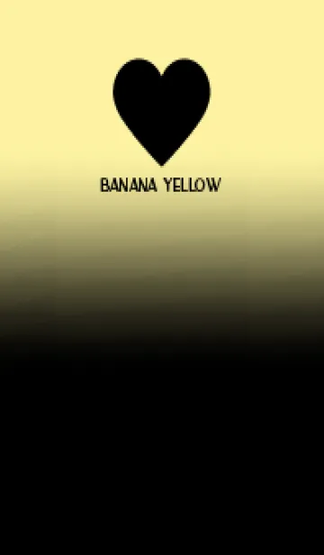 [LINE着せ替え] Black & Banana Yellow Theme V.5 (JP)の画像1