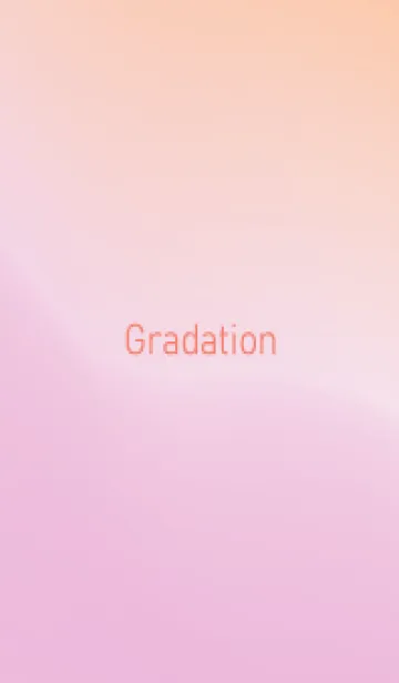 [LINE着せ替え] gradation-ORANGE&PINK-6の画像1