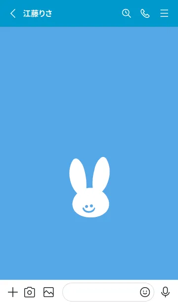 [LINE着せ替え] ホワイト ラビット 206の画像2