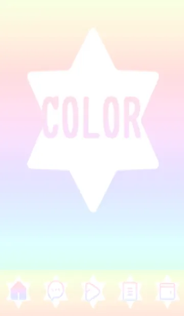 [LINE着せ替え] pink color rainbow S04の画像1