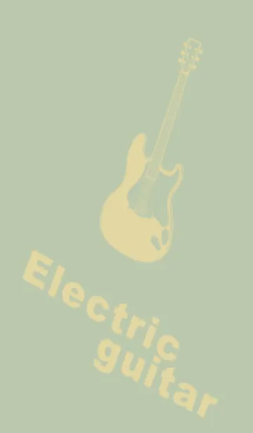 [LINE着せ替え] ELECTRIC GUITAR CLR 抹茶色の画像1