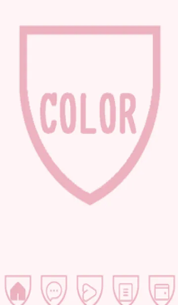 [LINE着せ替え] pink color X35の画像1