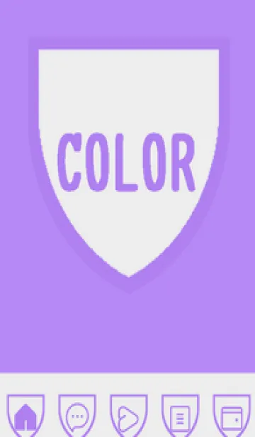 [LINE着せ替え] purple color X31の画像1