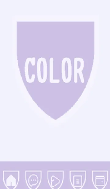 [LINE着せ替え] purple color X34の画像1