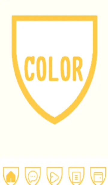 [LINE着せ替え] yellow color X33の画像1