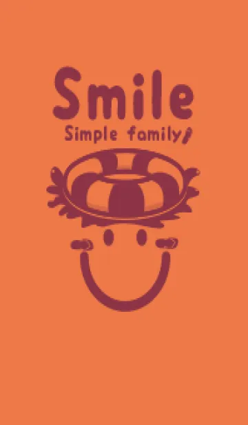 [LINE着せ替え] スマイル＆サマー 黄丹の画像1