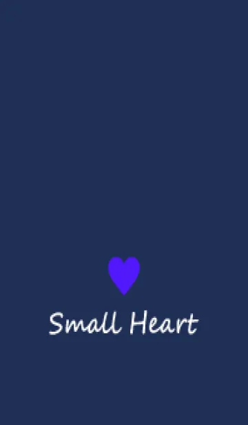 [LINE着せ替え] Small Heart *Navy Purple 18*の画像1