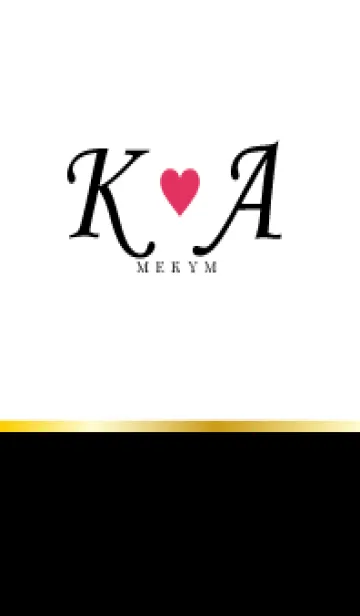 LOVE INITIAL-K&A イニシャル 4のLINE着せ替え