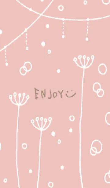 シンプルかわいい白い花11の着せ替えメイン画像