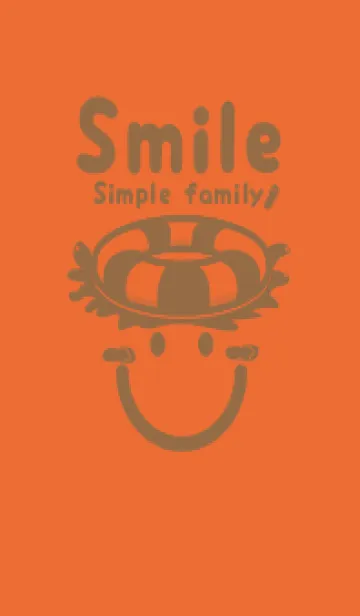 [LINE着せ替え] スマイル＆サマー キャロットオレンジの画像1