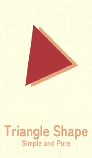 [LINE着せ替え] 三角型の着せかえ ローズマダーの画像1