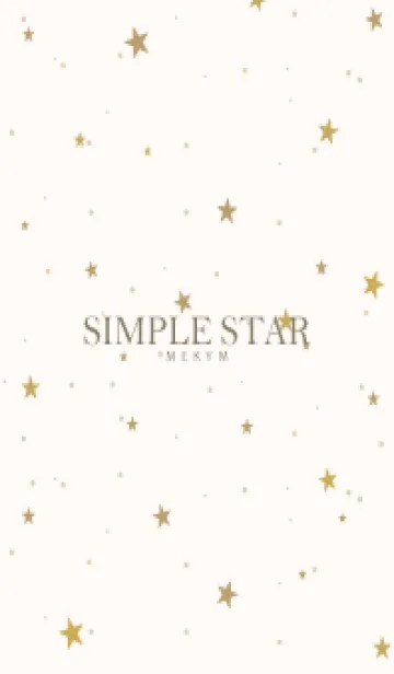 [LINE着せ替え] SIMPLE STAR NATURAL YELLOW - MEKYM 9の画像1