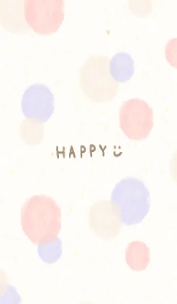 [LINE着せ替え] 水彩ドット ピンクパープル24の画像1