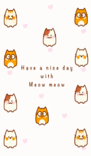 [LINE着せ替え] Meow Meow theme 7の画像1