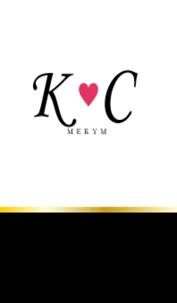LOVE INITIAL-K&C イニシャル 4のLINE着せ替え