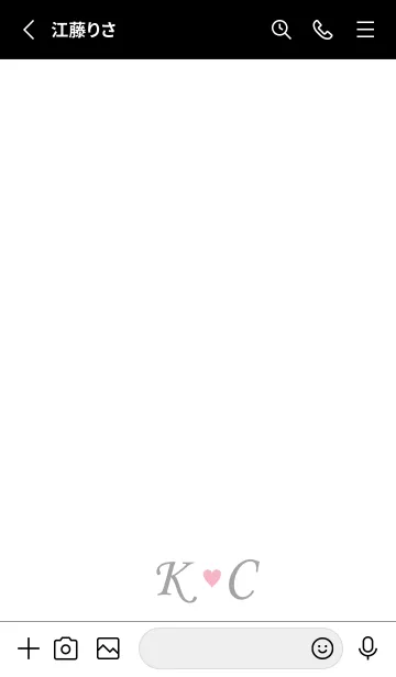 [LINE着せ替え] LOVE INITIAL-K&C イニシャル 4の画像2