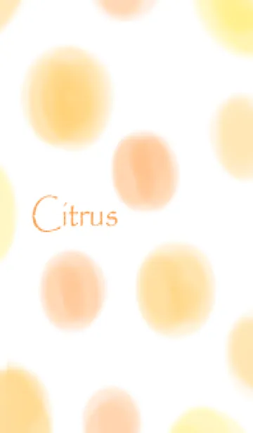 [LINE着せ替え] 柑橘系*シトラス。水玉。の画像1