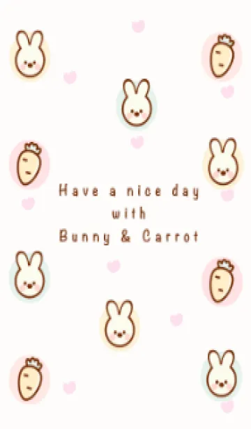 [LINE着せ替え] My bunny & carrot 6の画像1