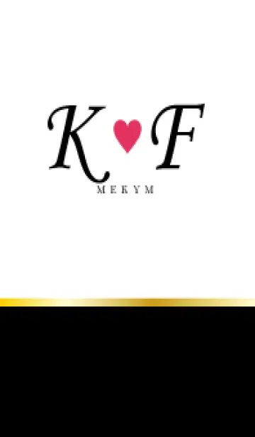 [LINE着せ替え] LOVE INITIAL-K&F イニシャル 4の画像1