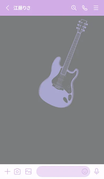 [LINE着せ替え] ELECTRIC GUITAR CLR 鉛色の画像2