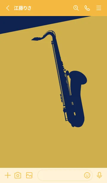 [LINE着せ替え] Saxophone CLR 芥子色の画像2