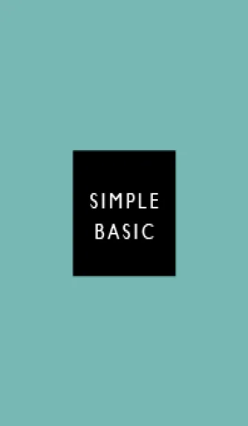 Simple&Basic ピーコックブルー×ブラックの着せ替えメイン画像