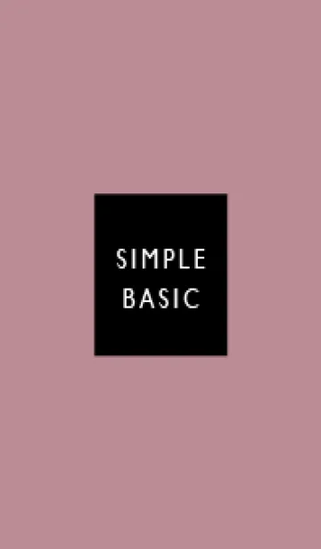 [LINE着せ替え] Simple&Basic ローズ×ブラックの画像1