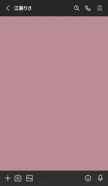 [LINE着せ替え] Simple&Basic ローズ×ブラックの画像2