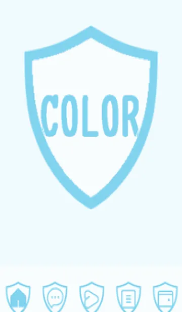 [LINE着せ替え] blue color Y33の画像1