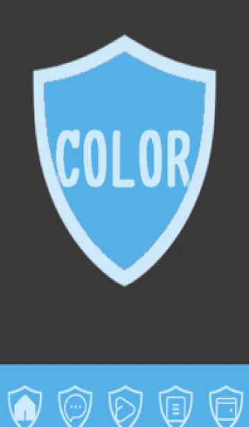 [LINE着せ替え] blue color Y35の画像1