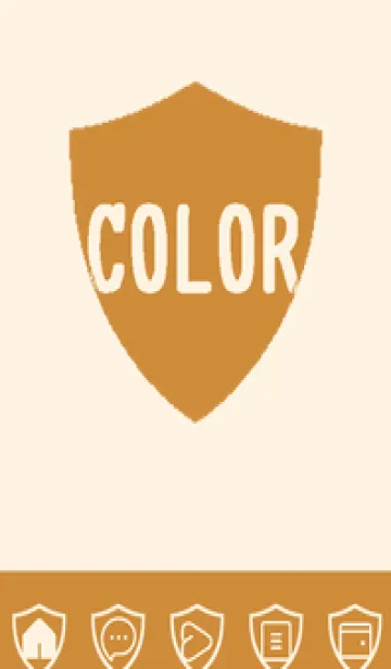 [LINE着せ替え] brown color Y34の画像1