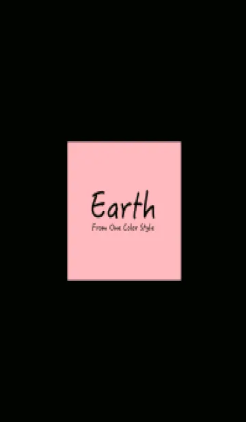 [LINE着せ替え] Earth /ブラックピンクの画像1