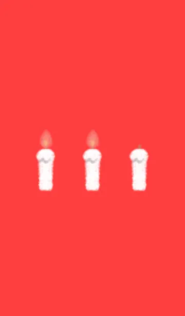 [LINE着せ替え] candle(white1-01)の画像1