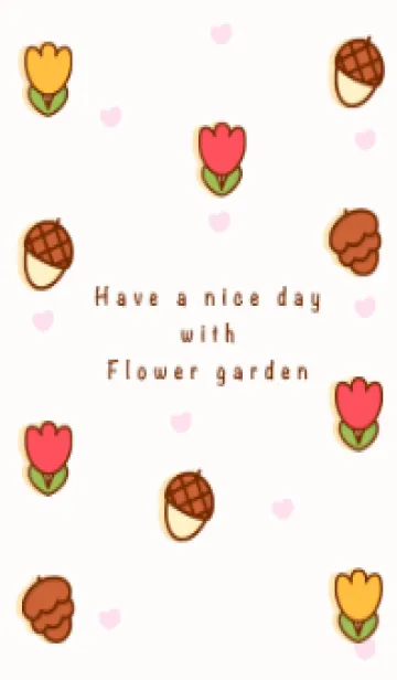 Lovely flower garden theme 8の着せ替えメイン画像