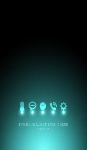 [LINE着せ替え] FOG BLUE LIGHT ICON THEMEの画像1