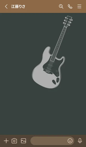 [LINE着せ替え] ELECTRIC GUITAR CLR オフブラックの画像2