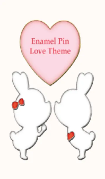 [LINE着せ替え] Enamel Pin LOVE Pair 97の画像1
