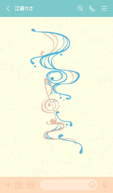 [LINE着せ替え] 和音 流水-音楽記号  ミヨゾティの画像2