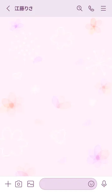 [LINE着せ替え] pinkpurple♡花が咲く05_1の画像2