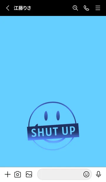 [LINE着せ替え] スマイル グラデーション .6の画像2