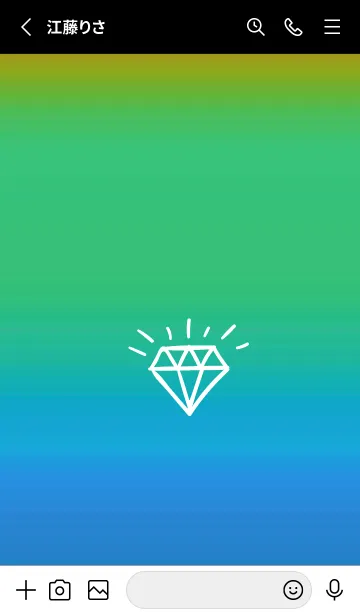 [LINE着せ替え] グラデーション ダイアモンド  290の画像2