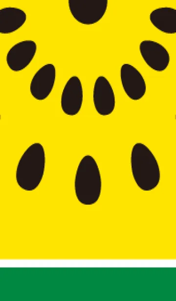 [LINE着せ替え] スイカだよ／黄色の画像1