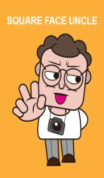 [LINE着せ替え] Square face uncleの画像1